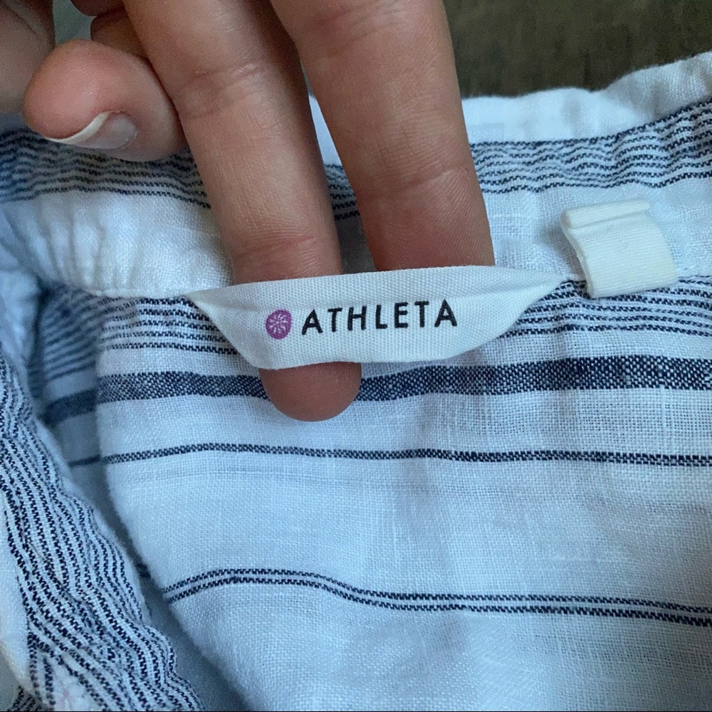 Athleta Linen Button Down Top - image 5